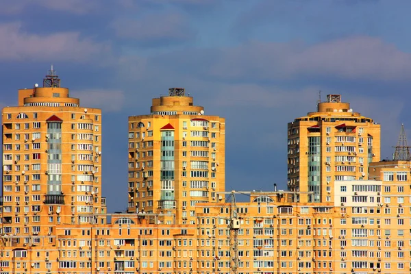 Panorama miasta Kijowa z rzeki Dniepr — Zdjęcie stockowe