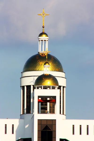 Zlatá zvládá Kyjev církve — Stock fotografie