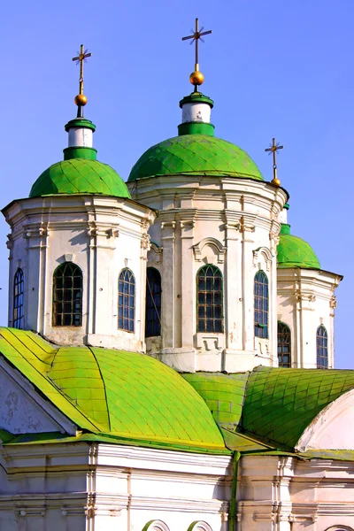 Úžasné kopule kostela v Kyjevě — Stock fotografie