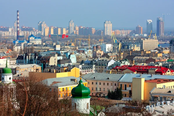 Kiev bussines e indústria cidade landscap — Fotografia de Stock