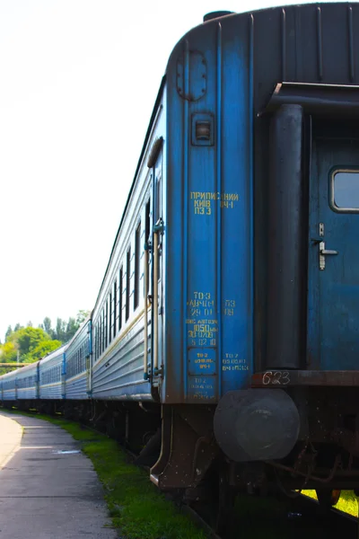 Kereta api dan kereta api — Stok Foto