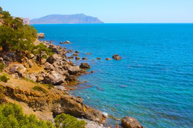 Amazing landscape of the Black Sea clipart