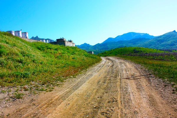 Road in the Crimean mountains — Stock Photo, Image