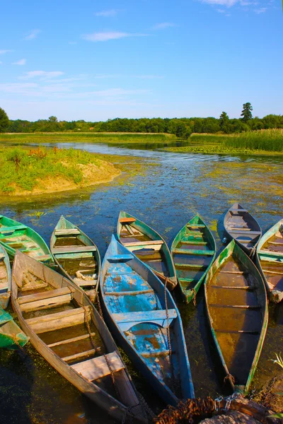 stock image Boats on the river