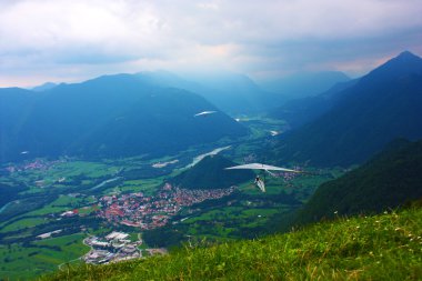 Slovenya'da alınan Alpler'in muhteşem ladnscape