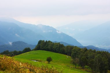 Slovenya'da alınan Alpler'in muhteşem ladnscape