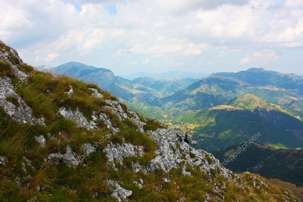 Amazing landscape of Apennines