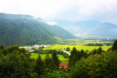 Amazing ladnscape of the Alps taken in Slovenia clipart