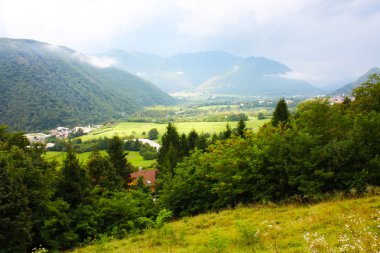 Slovenya'da alınan Alpler'in muhteşem ladnscape