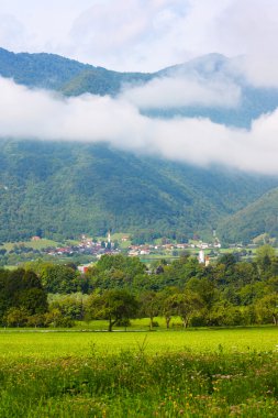 Slovenya'da alınan Alpler'in muhteşem ladnscape