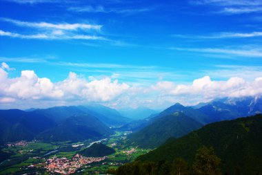 Amazing ladnscape of the Alps taken in Slovenia clipart