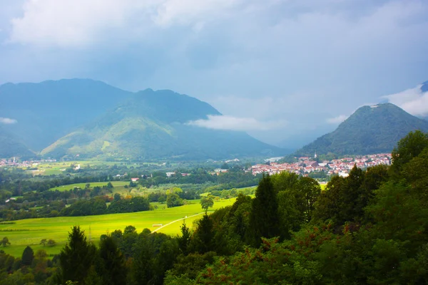 Niesamowite ladnscape Alp w Słowenii — Zdjęcie stockowe