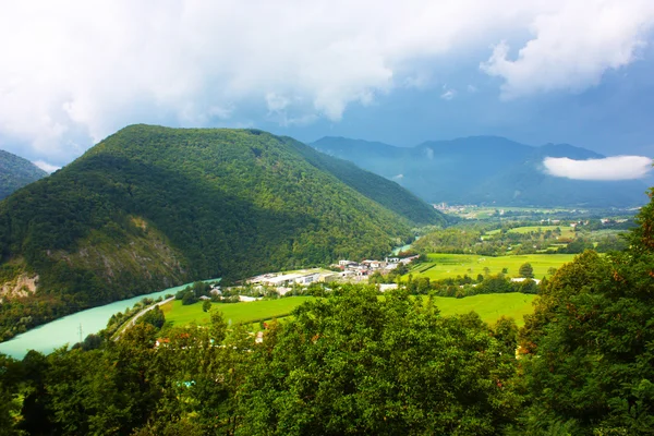 Atemberaubende Landschaft der slowenischen Alpen — Stockfoto