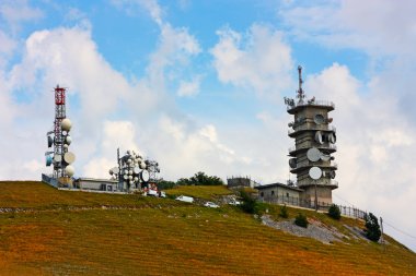 Weather station taken in the Apennines clipart