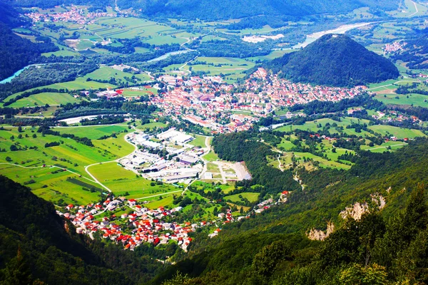 Incredibile paesaggio ladino delle Alpi — Foto Stock
