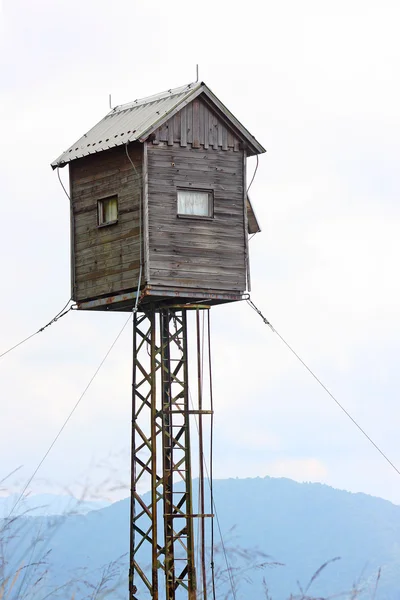 Vackra små trä hus i Alperna — Stockfoto