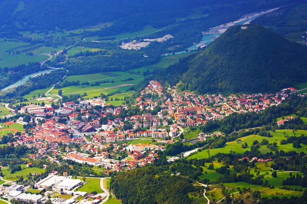 Panorama mozzafiato delle Alpi scattate in Slovenia — Foto Stock