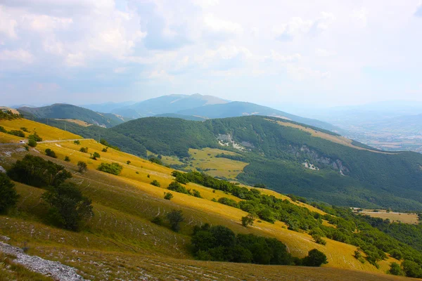 Beautiful Landscapes of the mountains taken in the Apennines Stock Photo