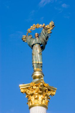 Statue of an angel (Oranta Ukraine) clipart
