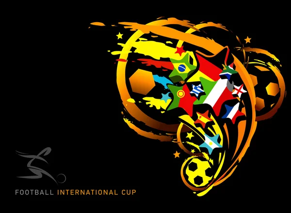 Uluslararası Futbol Kupası — Stok Vektör