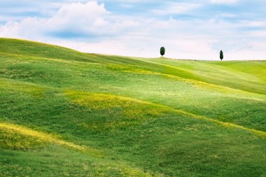 Toskana 'nın Hilly manzarası