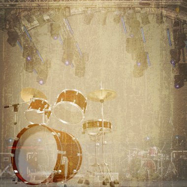 Jazz rock background clipart