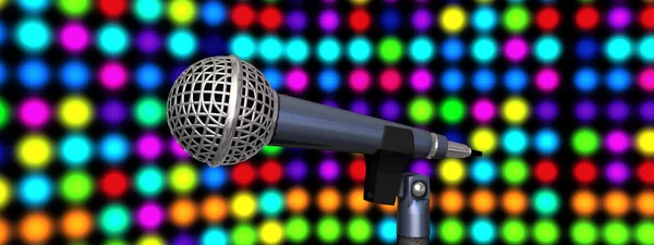 Microfoon op het podium — Stockfoto