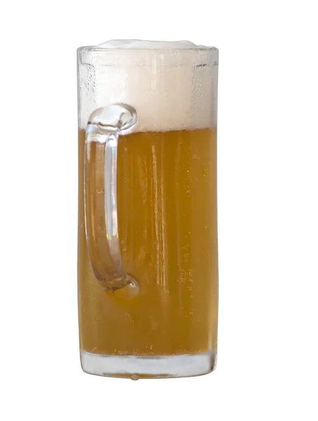 Korsó sör egy fehér — Stock Fotó