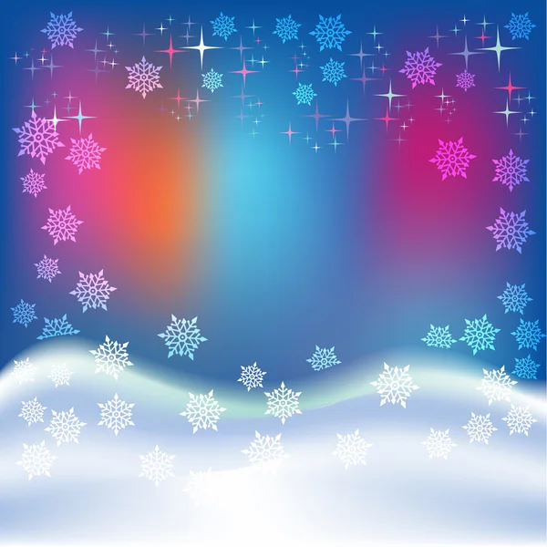Abstract Kerst blauwe achtergrond — Stockvector