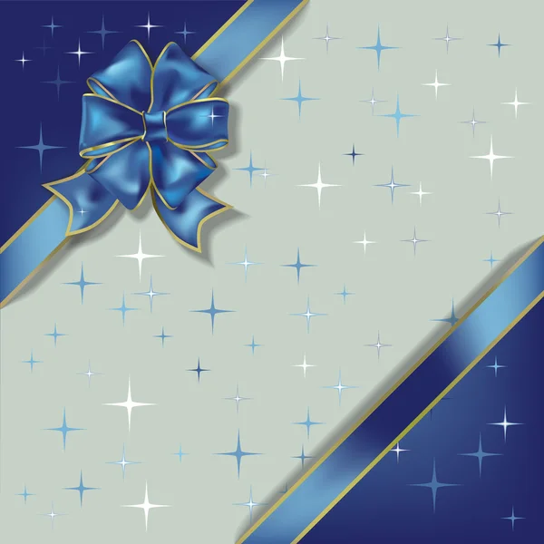 Illustration de Noël sur fond de flocons de neige — Image vectorielle