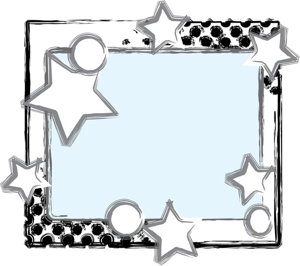 Frame ink and dotts — Stock Vector