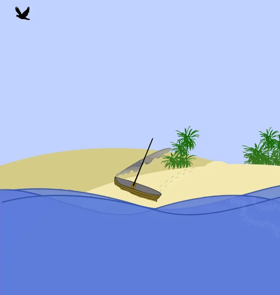Bateau pirates — Image vectorielle
