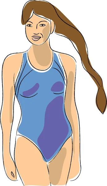 Nadador Ilustración de stock