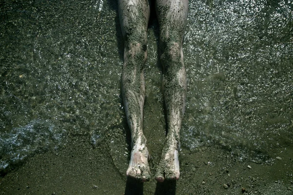 A pessoa e o mar — Fotografia de Stock