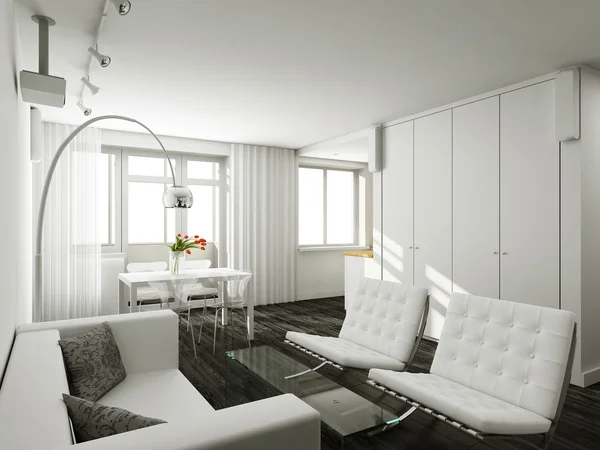 Interioir de sala de estar moderna — Fotografia de Stock