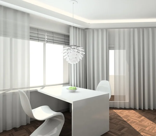 3D render modern interior of kitchen — Stock Photo, Image
