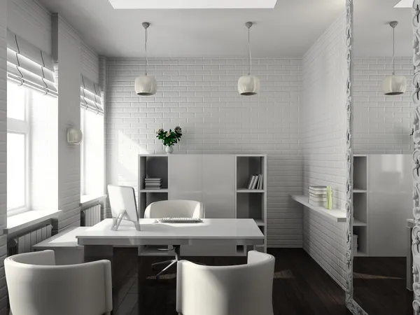 3D render modern interieur van office — Stockfoto
