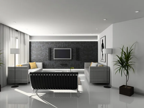 Modern home interior. — Stock Photo, Image