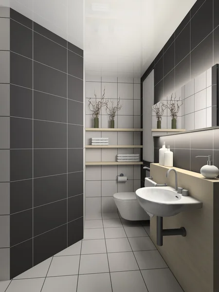 3D vykreslení moderní interiér WC — Stock fotografie