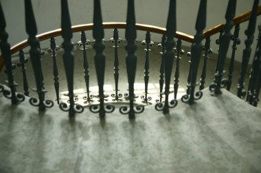 Classical ladder in an interior clipart