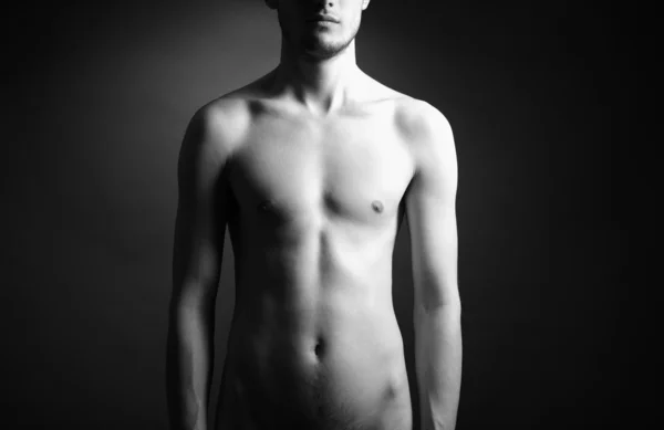 Hombre desnudo con hermoso torso — Foto de Stock