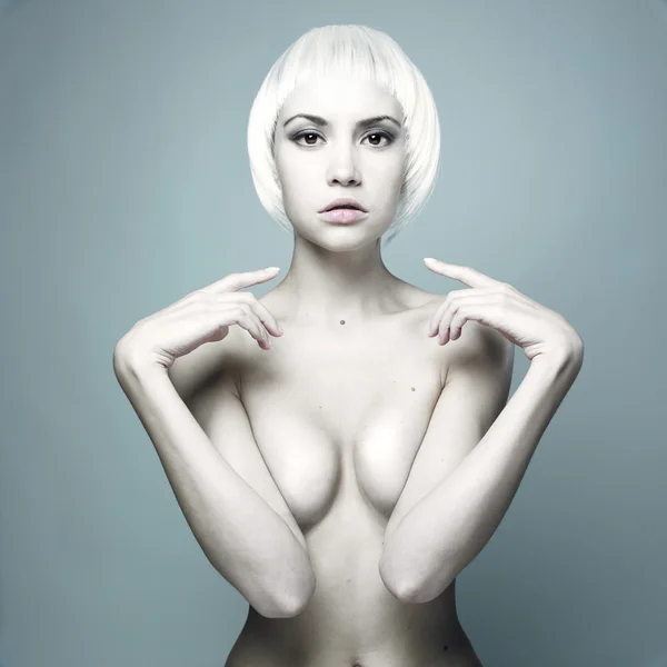 Nackt elegante Frau — Stockfoto