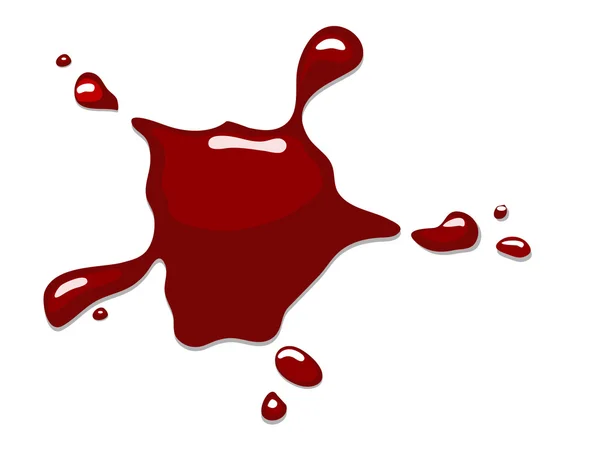 Droppe blod — Stock vektor