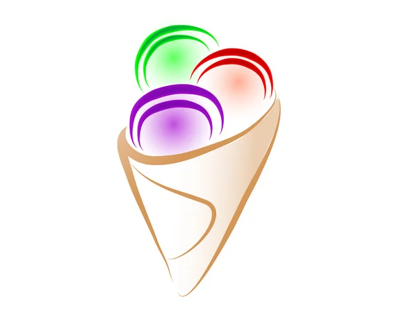 Crème glacée — Image vectorielle