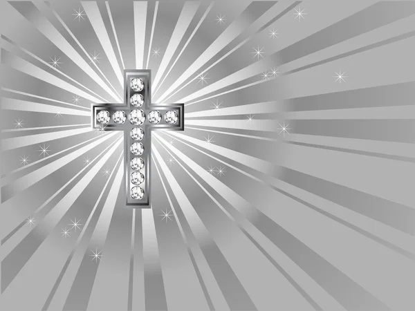 Алмазный крест — стоковый вектор