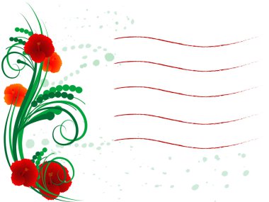 ebegümeci ile çerçeve