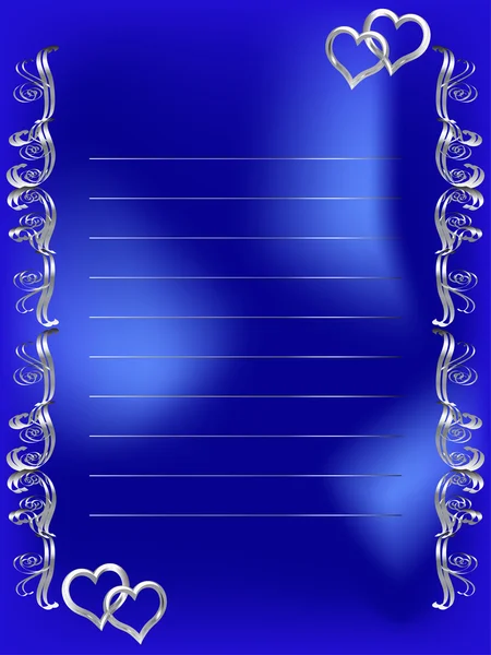 Cadre bleu — Image vectorielle