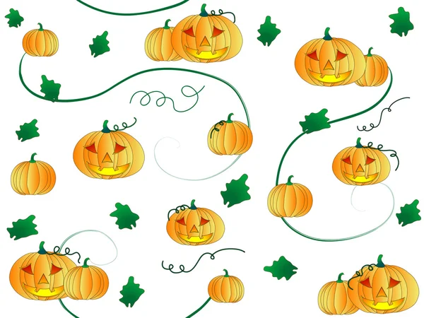Pumpkin pattern — Stock Vector