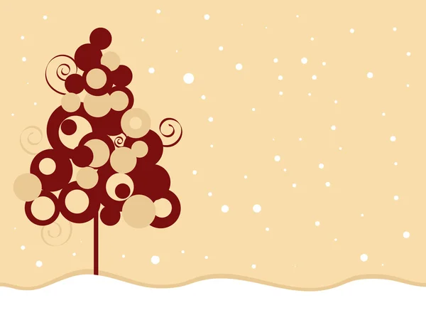 Retro Noel ağacı — Stok Vektör