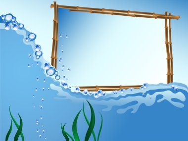 Bamboo frame clipart